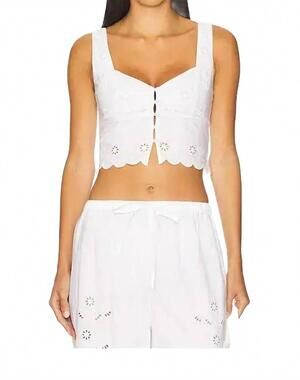 NEW STONE COLD FOX vanessa top in white